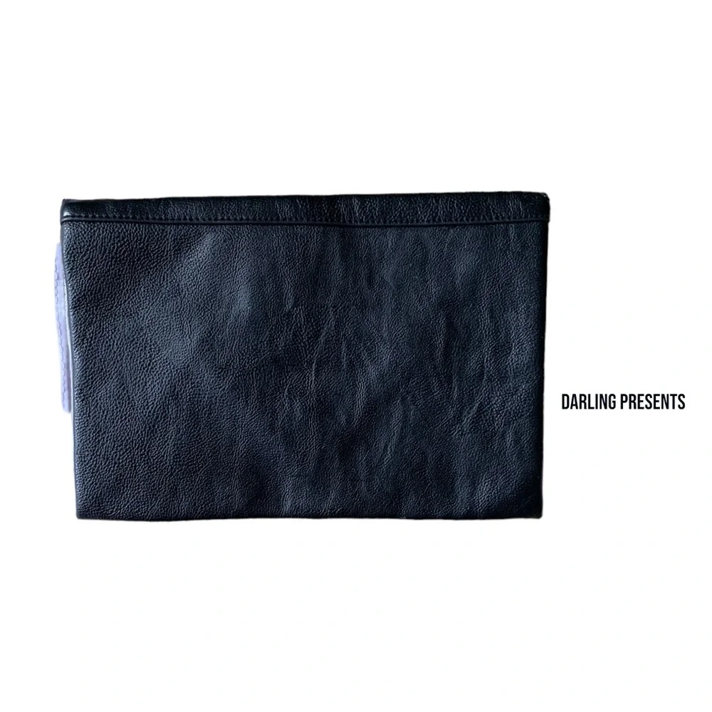 Steve Madden Slim Envelope Clutch Purse Women Color Black Size 7.75 X 11